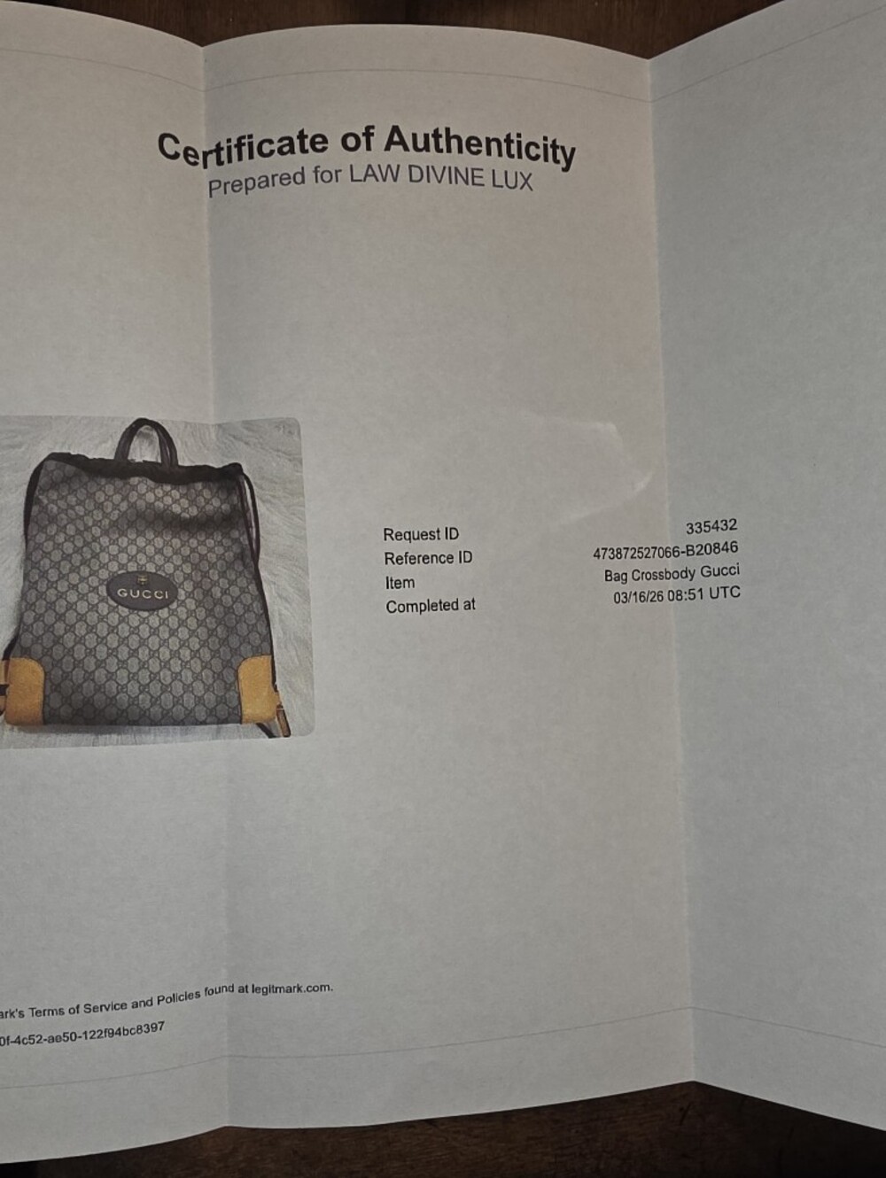 Pre-loved Rare Gucci GG Supreme Monogram Drawstring Backpack/Bag - Picture 16 of 16